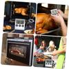 DECHOUS 2sets Home Thermometer Meat Thermometers for Cooking Food Barbecue Easy to Read view 3