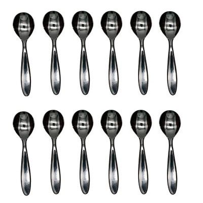 eve-mode 18-0 Cherry Line Coffee Spoon, Set of 12, Made in Japan