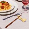 DECHOUS Chopstick Holders for Table, Set of 2 Golden Dragon Chopsticks Rest Zinc Alloy Chopsticks Rack Spoon Fork Stand Dinner Tableware Rest view 4