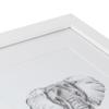 ArtToFrames 22x28 inch Satin White Picture Frame with 2 Inch Single Red Orange Mat, SingleMat-5179-22x28-693 view 4