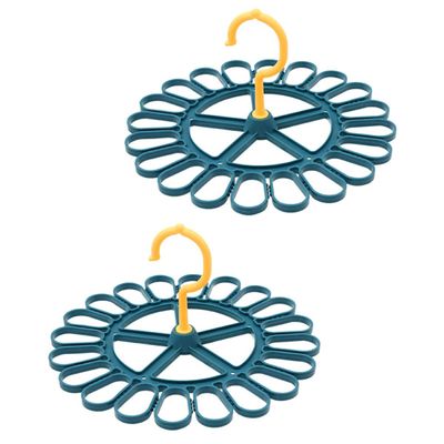 AOKWAWALIY 2pcs Gyro Socks Trouser Hangers Hanger Outdoor Portable Racks Pants Hanging Twirl Clothes Hanger Rack Foldable Garment Rack Rods Clothing Rack Skirt Hangers Pp