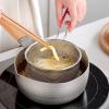 Deep Fryer Basket, Stainless Steel Deep Fryer Basket with Handle, Drain Frying Basket Kitchen Cooking Strainer Colander for French Fries, Onion Rings, Chicken and More view 2