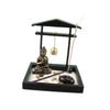 LIFKICH Zen Room Decor Meditation Garden Miniature Landscape Desktop Buddha Statue Tray for Sand Tray Therapy view 1