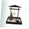 LIFKICH Zen Room Decor Meditation Garden Miniature Landscape Desktop Buddha Statue Tray for Sand Tray Therapy view 2