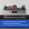 STUTOV 30" Magnetic Stove Top Shelf  Black Spice Rack with Red Logo and Seasoning Organizer  Kitchen Shelf for Back of Stove  Over Stove Rack and Storage Organizer view 2