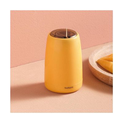 BNVXR Fashion Automatic Toothpick Holder Plastic Desktop Simple Toothpick Dispenser Press pop up Toothpick Holder Dispenser Cafe Hotel Chic
