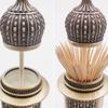 BNVXR Fashion Press Type Toothpick Holder Pop-Up Automatic Toothpick Dispenser Retro Toothpick Holder Storage Box Chic view 4