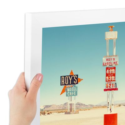 ArtToFrames 15x16 Inch White Picture Frame, This 1.25 Inch Custom Poster Frame is Soft White - Comes with Regular Glass and Corrugated Backing (2WOM5179-15x16)