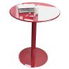 Antourlamm Round Coffee Table with Metal Base, 24.4"/ 28.3" Counter Height Bistro Table, Small Nightstand Sofa Table Living Room Tables, High Top Table Drink Table End Side Table (Size : 40x62cm) view 1