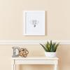 ArtToFrames 10x20 inch Satin White Picture Frame with 2 Inch Single Desert Sand Mat, SingleMat-5179-10x20-784 view 3