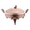 YOtat Chafing Dishes & Food Warmers, Stainless Steel Round Buffet Chafer Warmers Set with Food Pans, Fuel Holder, Pot Lid for Kitchen Party Dining Buffet (Copper) view 1