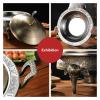 YOtat Chafing Dishes & Food Warmers, Stainless Steel Round Buffet Chafer Warmers Set with Food Pans, Fuel Holder, Pot Lid for Kitchen Party Dining Buffet (Copper) view 4