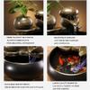 frances Waterfall Ceramic Water Fountain Decoration Office Feng Shui Tabletop Fountain Creative Indoor Living Room Desktop Office Decoration Indoor Fountain view 3