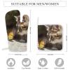 3 Pcs Oven Mitts and Pot Holders Set 550 Heat Resistant Oven Mitts and Potholders Cat and Butterfly BBQ Gloves Hot Pads Cooking Gloves for Kitchen Baking Grilling view 2