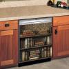 Dishwasher Magnet Cover Vintage Bookcase, Kitchen Dishwasher Cover Magnetic Vinyl Decal, Dishwasher Wrap,Rustic Refrigerator Magnet Bookcase Panel Sticker 23"x17" view 2