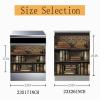 Dishwasher Magnet Cover Vintage Bookcase, Kitchen Dishwasher Cover Magnetic Vinyl Decal, Dishwasher Wrap,Rustic Refrigerator Magnet Bookcase Panel Sticker 23"x17" view 3