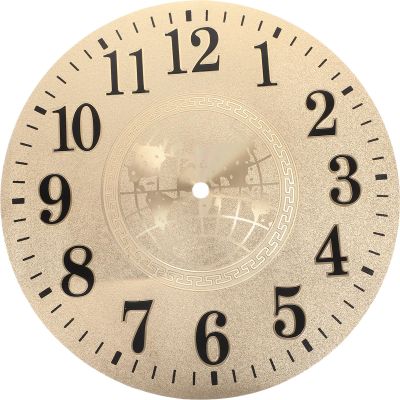 Veemoon Wall Clock Face, 10inch Round Clock Dial Digital Dial Replacement Quartz Movement Hanging Accessories for Bedroom Living Room Home Decoration