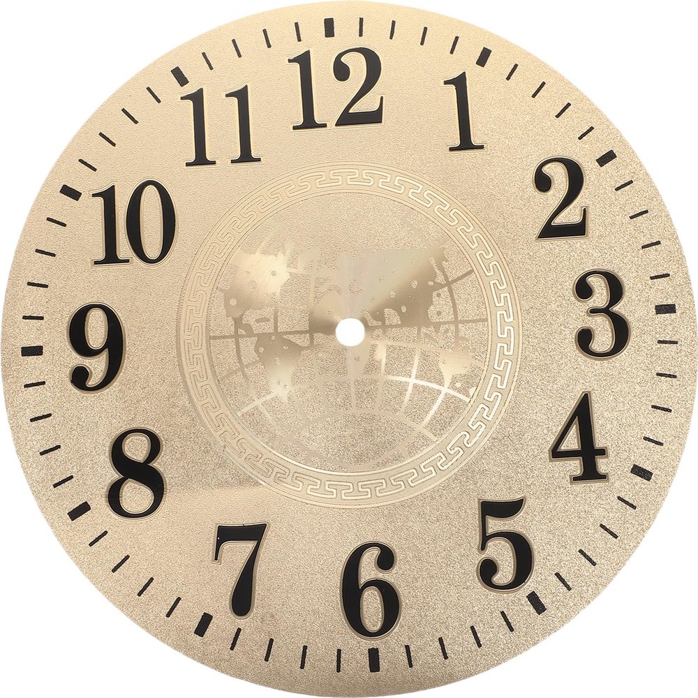 Veemoon Wall Clock Face, 10inch Round Clock Dial Digital Dial Replacement Quartz Movement Hanging Accessories for Bedroom Living Room Home Decoration