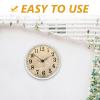 Veemoon Wall Clock Face, 10inch Round Clock Dial Digital Dial Replacement Quartz Movement Hanging Accessories for Bedroom Living Room Home Decoration view 3