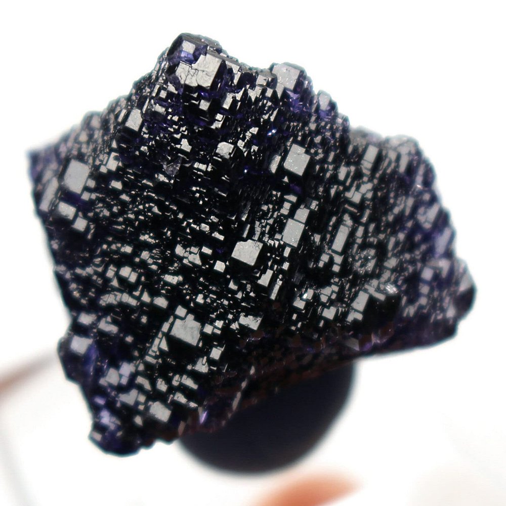 ERNZI 15.9g NATURALPurple Cubic Fluorite Quartz Crystal Specimen