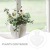 INOOMP Heart Shaped Glass Vase Set with Wooden Stand Clear High Borosilicate Glass Plant Container for Home and Office Decoration Succulent Pots and Flower Arrangement Centerpieces view 4