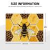Dish Drying Mat for Kitchen Absorbent Drying Mat Heat Resistant Dish Drying Pad Geometric Honeycomb Counter Dishes Drainer Mats Dish Drying Pad Non-Slip Coffee Mat for Sink Drainer (18" x 24") view 2