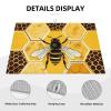 Dish Drying Mat for Kitchen Absorbent Drying Mat Heat Resistant Dish Drying Pad Geometric Honeycomb Counter Dishes Drainer Mats Dish Drying Pad Non-Slip Coffee Mat for Sink Drainer (18" x 24") view 3