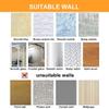 Shower Curtain Rod, L-shaped Shower Curtain RodShower Curtain Rod Stainless Steel U Shaped Telescopic Shower Curtain Rail, No Drilling Shower Curtain Rod, Half-Oval Rail, With Shower Hooks, Metal Exp view 2