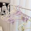 Plastic Hangers 20 Pack with Clips, 360Swivel Hook Space-Saving Clothes Hangers, Lightweight Hangers for Pants, Coats, Dresses (Color : Purple) view 4