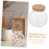 Mobestech Glass Tea Canister with Cork Stopper Airtight Storage Jar for Tea and Candy Capacity for Moisture Control and Freshness view 3