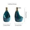 TiStm Ceramic Soap Dispenser Recessed Design to Hold Sponge Soap Pump Reusable Press-on Lotion Dispenser for Kitchen, 14.2oz/19.6oz Soap (Color : Black, Size : Medium) view 2
