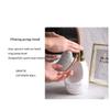 TiStm Ceramic Soap Dispenser Recessed Design to Hold Sponge Soap Pump Reusable Press-on Lotion Dispenser for Kitchen, 14.2oz/19.6oz Soap (Color : Black, Size : Medium) view 4