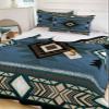 Onekaccu Native Southwest American Quilt Twin Bedding Set, Lightweight Summer Quilt with Pillow Shams 3 Pieces Indian Tribal Geometric Microfiber Soft Quilt Set Bedspread Coverlet for All Seasons view 2
