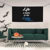 YVNUM Life Is Better At The Lake Yard Banner Sign 24" X 47" With Brass Grommets And Party Hanging Outdoor & Indoor Party Decoration Banner view 2