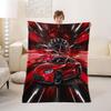 Erosebridal Race Car Throw Blanket Sports Car Flannel Blanket for Kids Boys Girls,Extreme Sports Fleece Blanket Cool Speed Automobile Car Decor Luxuary Red Racing Car Bed Blanket 40x50 inch view 1