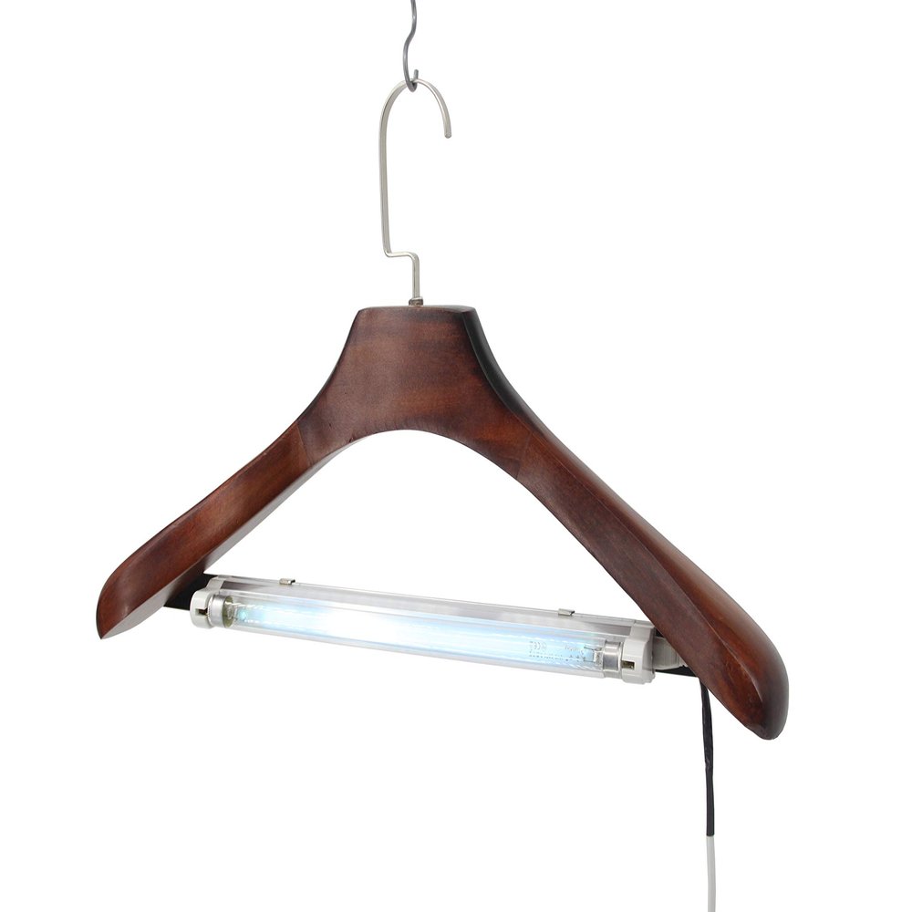 FixtureDisplays Wood Hanger with Light Closet Bathroom Deordor Cleans 21672-NEW-NF