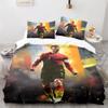 ADTEMP Soccer Bedding Sets, Cute Cartoon Printed Duvet Cover Soft Bedroom Bed Decor Gifts for Boys Girls Teens Kids Children 3 Piece with 1 Duvet Cover and 2 Pillowcase Queen Size view 1