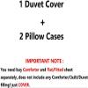 ADTEMP Soccer Bedding Sets, Cute Cartoon Printed Duvet Cover Soft Bedroom Bed Decor Gifts for Boys Girls Teens Kids Children 3 Piece with 1 Duvet Cover and 2 Pillowcase Queen Size view 3