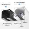 Aluminum Curtain Track, Curtain Tracks Ceiling Wall Mounted Heavy-Duty Curtains Rails, Room Divider Ceiling Mount for Curtains - Privacy Room Divider Rod - Ceiling Curtain Track System (Color : Champ view 2