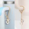 ANLABESY Compatible with Stanley Cup Accessories, 2PCS Butterfly Letter Charms with 4PCS 10mm Stanley Straw Cover Cap for Stanley Cup 30&40 Oz, Silicone Stanley Straw Toppers for Stanley Tumbler(O) view 4