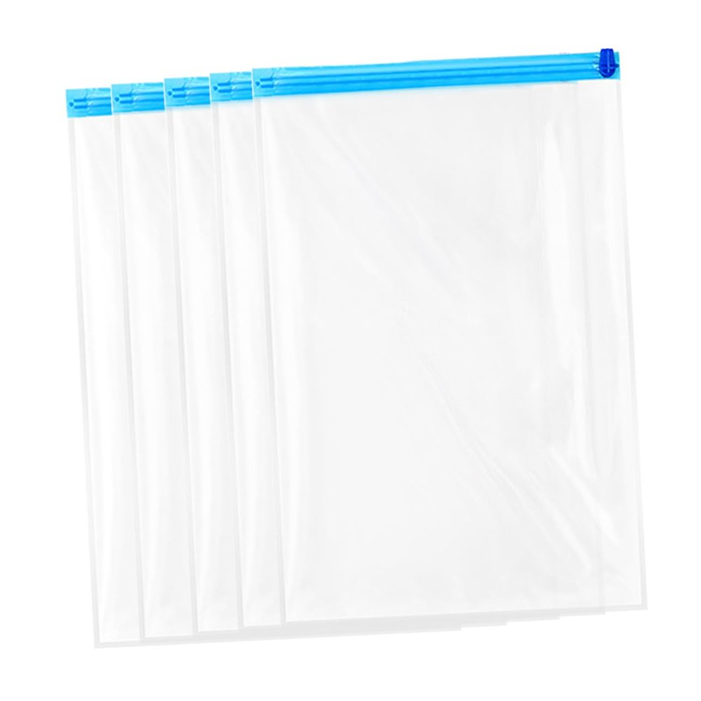 Ciieeo 5pcs Vacuum Storage Bags Space Saver Jumbo Size 35x50cm Compatible Sealed Organizer Pouch for Travel Home Storage