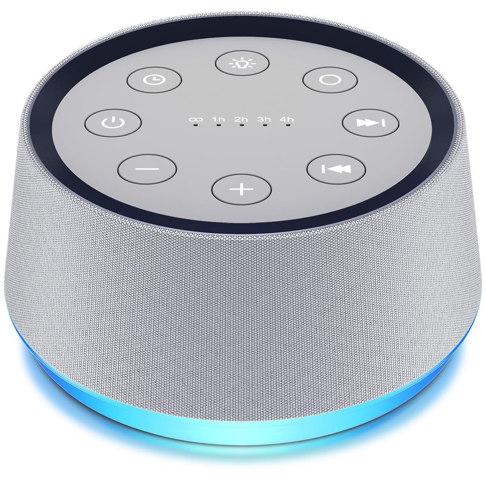 Brown Noise Sound Machine with 30 Soothing Sounds White Noise Machine 12 Colors Night Light for Baby Adults Kids Sleep Machines 36 Volume Levels 5 Timers for Home Office