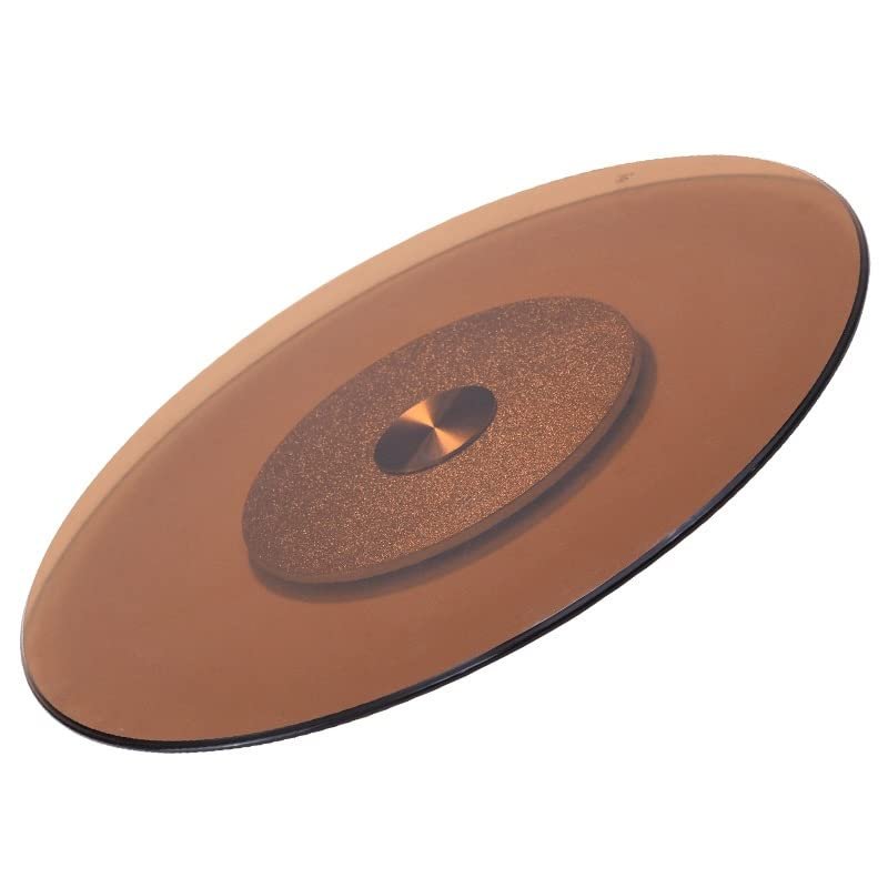 REMYSAOS Lazy Susan, Rotating Serving Tray Round Tempered Glass Turntable, Dining Table Turntable, 60-100cm Large Rotating Serving Tray, Tabletop Serving Plate Easy to Share Food (Size : 85cm/33.4in)