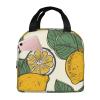 NONHAI Lunch Bag for Women Men Insulated Lunch Box Reusable Lemon Fruit Pattern Lunch Tote Cooler Bag for Office Picnic view 1