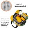 NONHAI Lunch Bag for Women Men Insulated Lunch Box Reusable Lemon Fruit Pattern Lunch Tote Cooler Bag for Office Picnic view 3