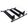 gernie Drink Organizer for Fridge, Self Pushing Soda Can Dispenser for Refrigerator, Width Adjustable Automatic Pusher Glide, Fridge Bottle Rack Drink Organizer, 16oz 20oz Soda, Black view 1
