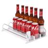 gernie Drink Organizer for Fridge, Self Pushing Soda Can Dispenser for Refrigerator, Width Adjustable Automatic Pusher Glide, Fridge Bottle Rack Drink Organizer, 16oz 20oz Soda, Black view 4