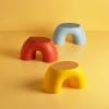 Dualoai Chair, Kids Chair for Boys and Girls, Arched Design for Indoor and, Material Stool for Kids, Blue view 2