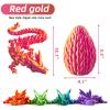 3D Printed Dragon Egg, 15Inch Crystal Dragon with Egg,Surprise Egg,Articulated Fidget Toys for Executive Home Office Decor,Toys for Kids Gifts view 3