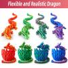 3D Printed Dragon Egg, 15Inch Crystal Dragon with Egg,Surprise Egg,Articulated Fidget Toys for Executive Home Office Decor,Toys for Kids Gifts view 4